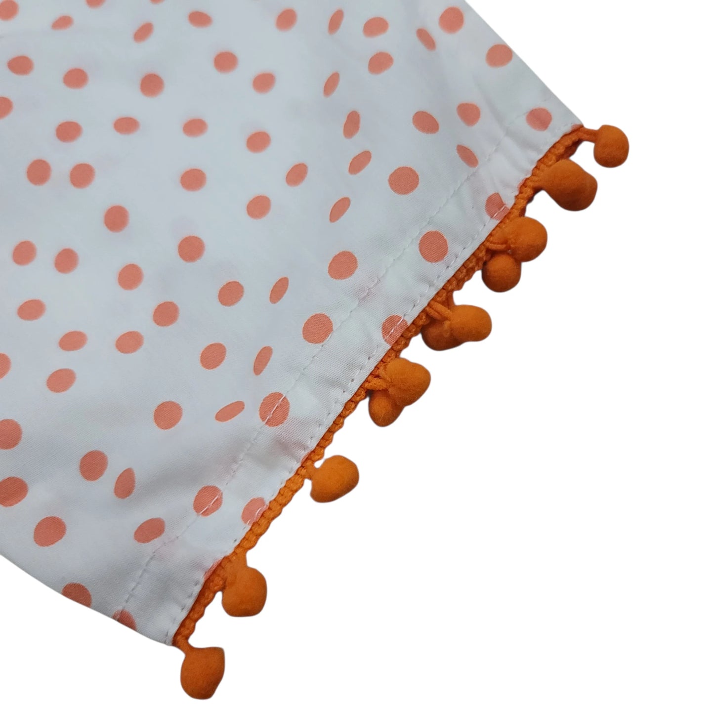 Orange-Dot Ball-Lace Short