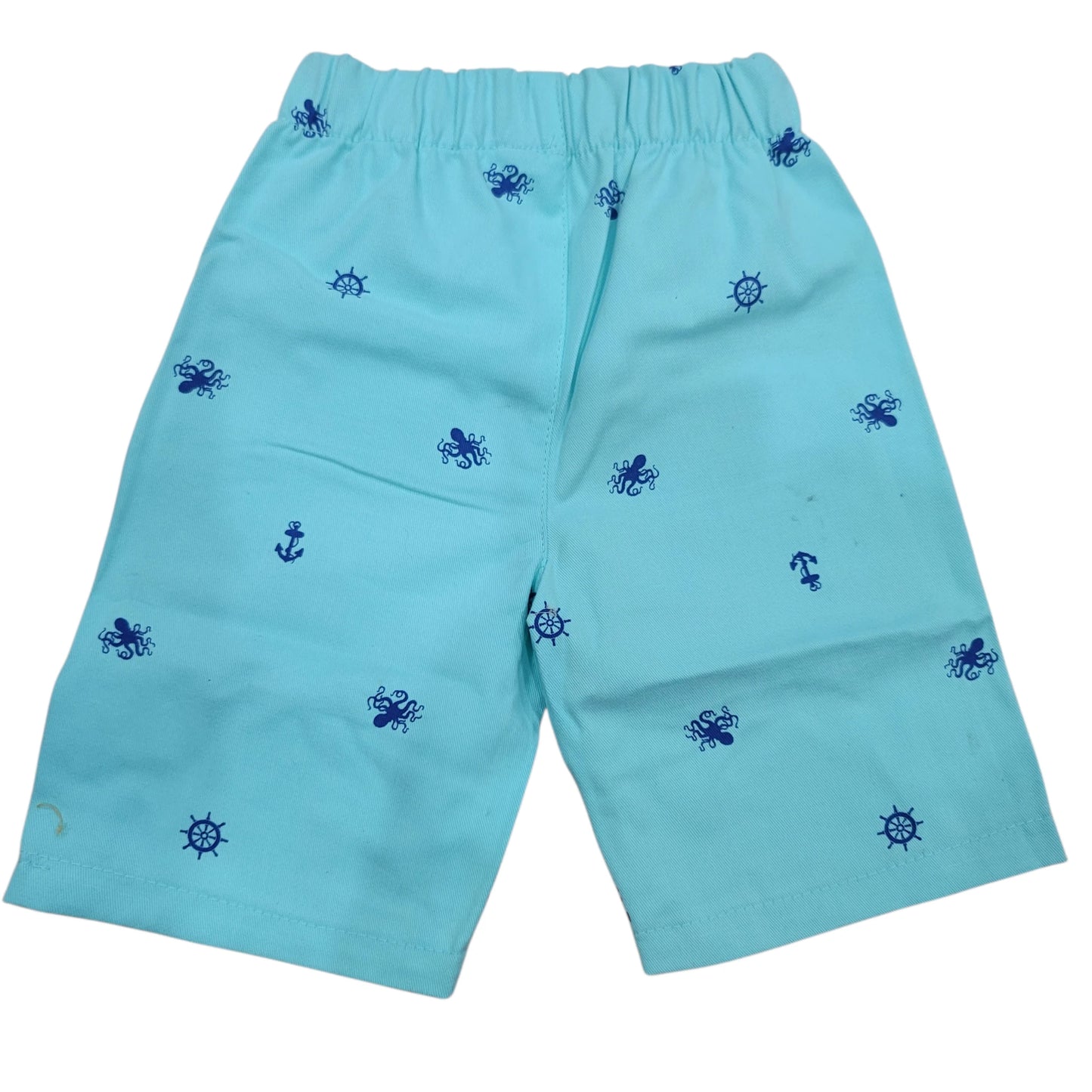 Octopus print Blue Short