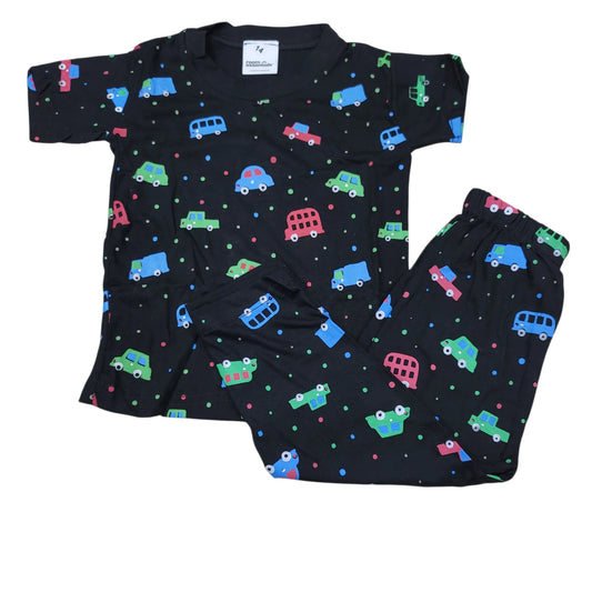Car Print Night Suit (soft cotton)
