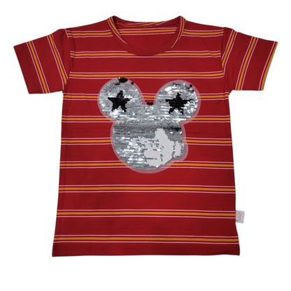 Micky-Mouse Reversible Sequins T.Shirt