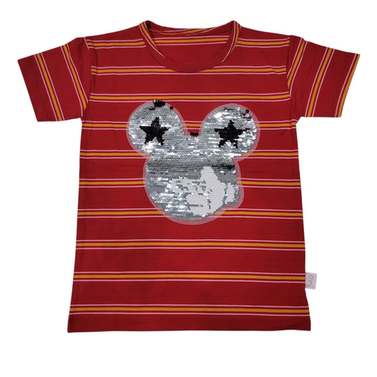 Micky-Mouse Reversible Sequins T.Shirt