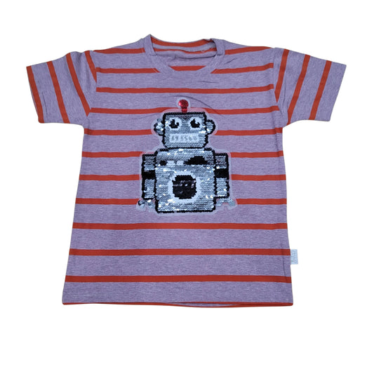 Robot Reversible Sequins T.Shirt