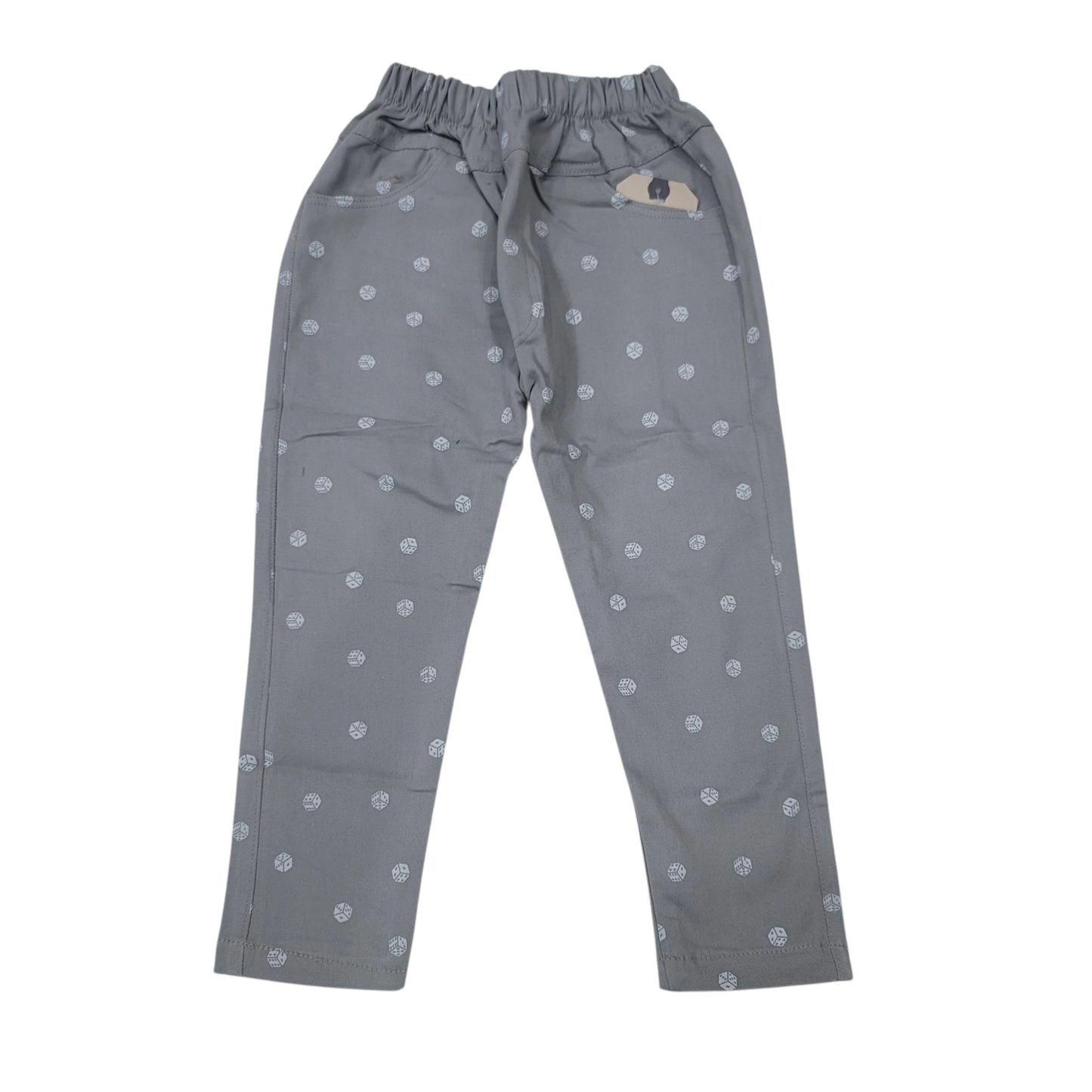 Fire & Dice Print Elastic Pant
