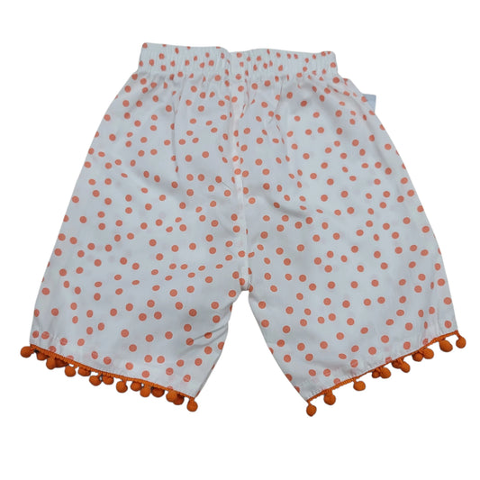 Orange-Dot Ball-Lace Short