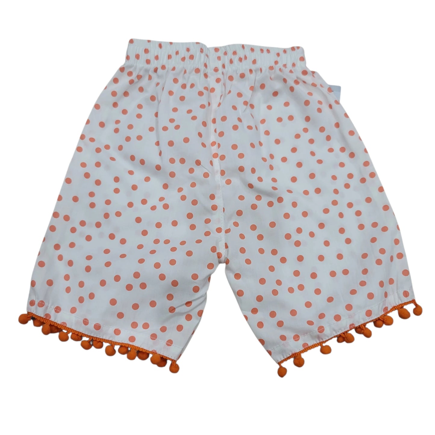 Orange-Dot Ball-Lace Short