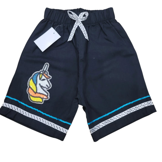 Unicorn Cotton Girls Short