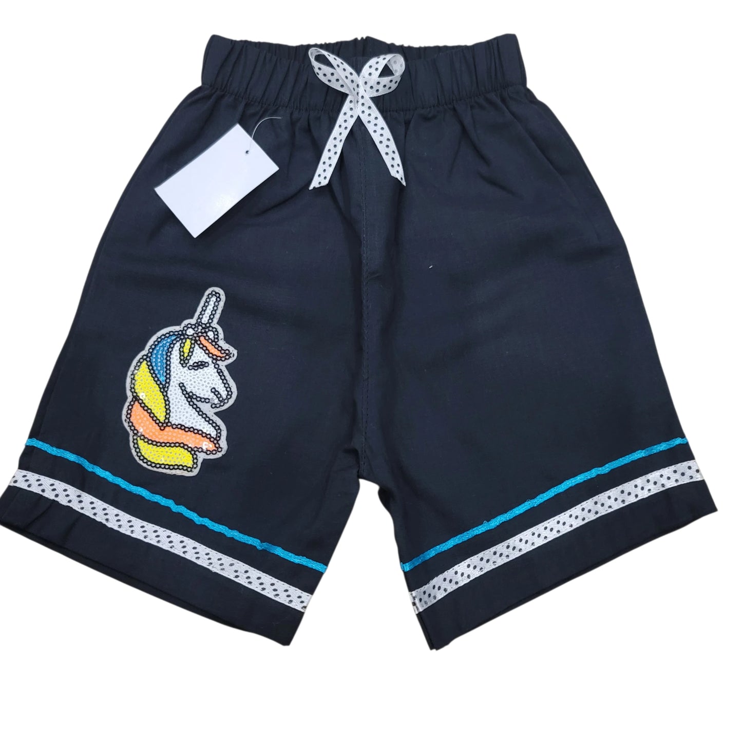 Unicorn Cotton Girls Short