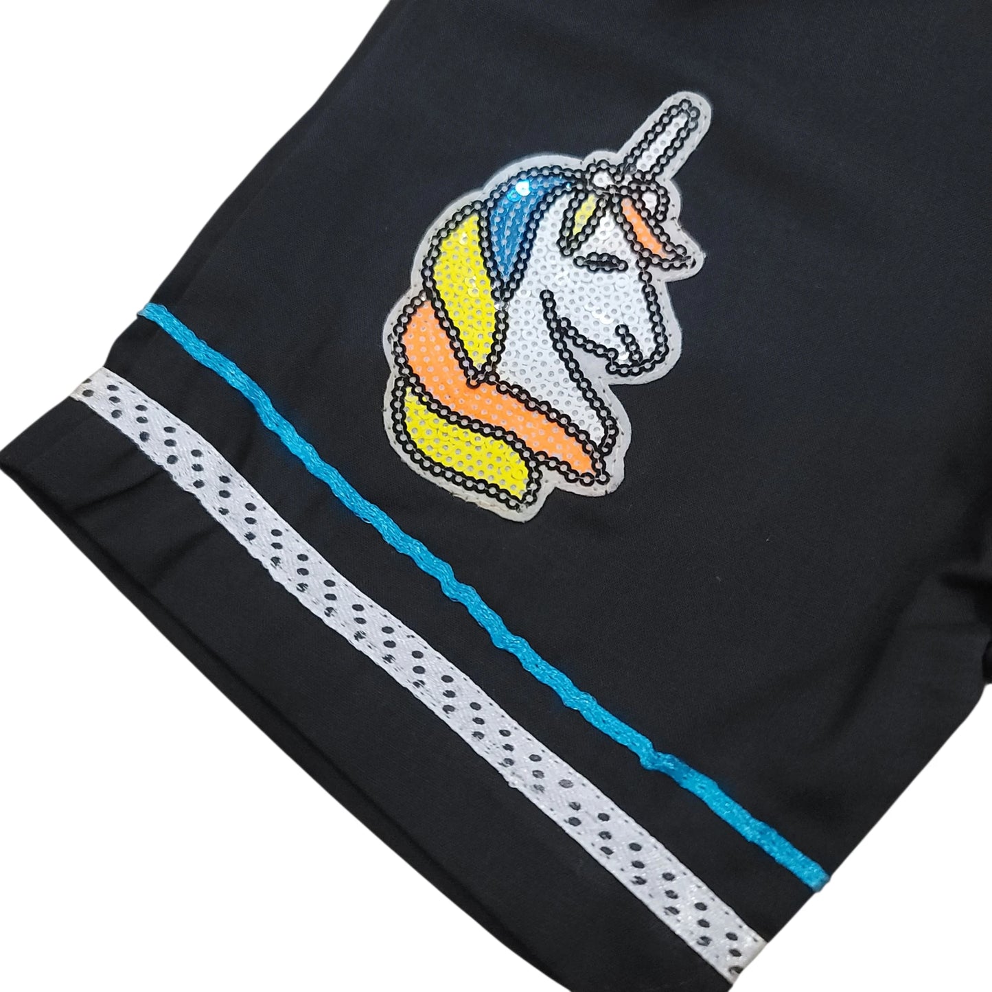 Unicorn Cotton Girls Short
