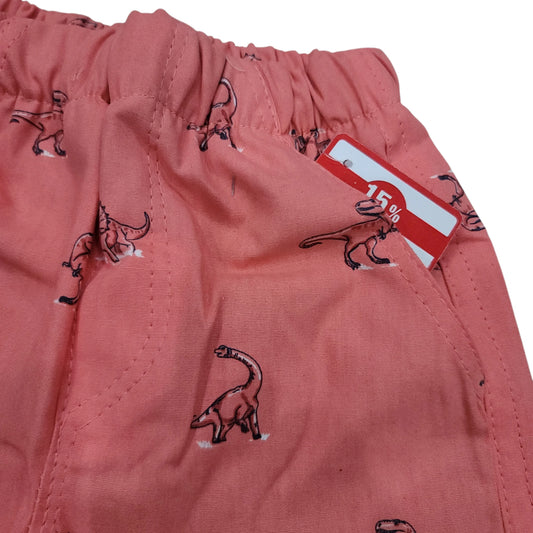 Dino Print Orange Short