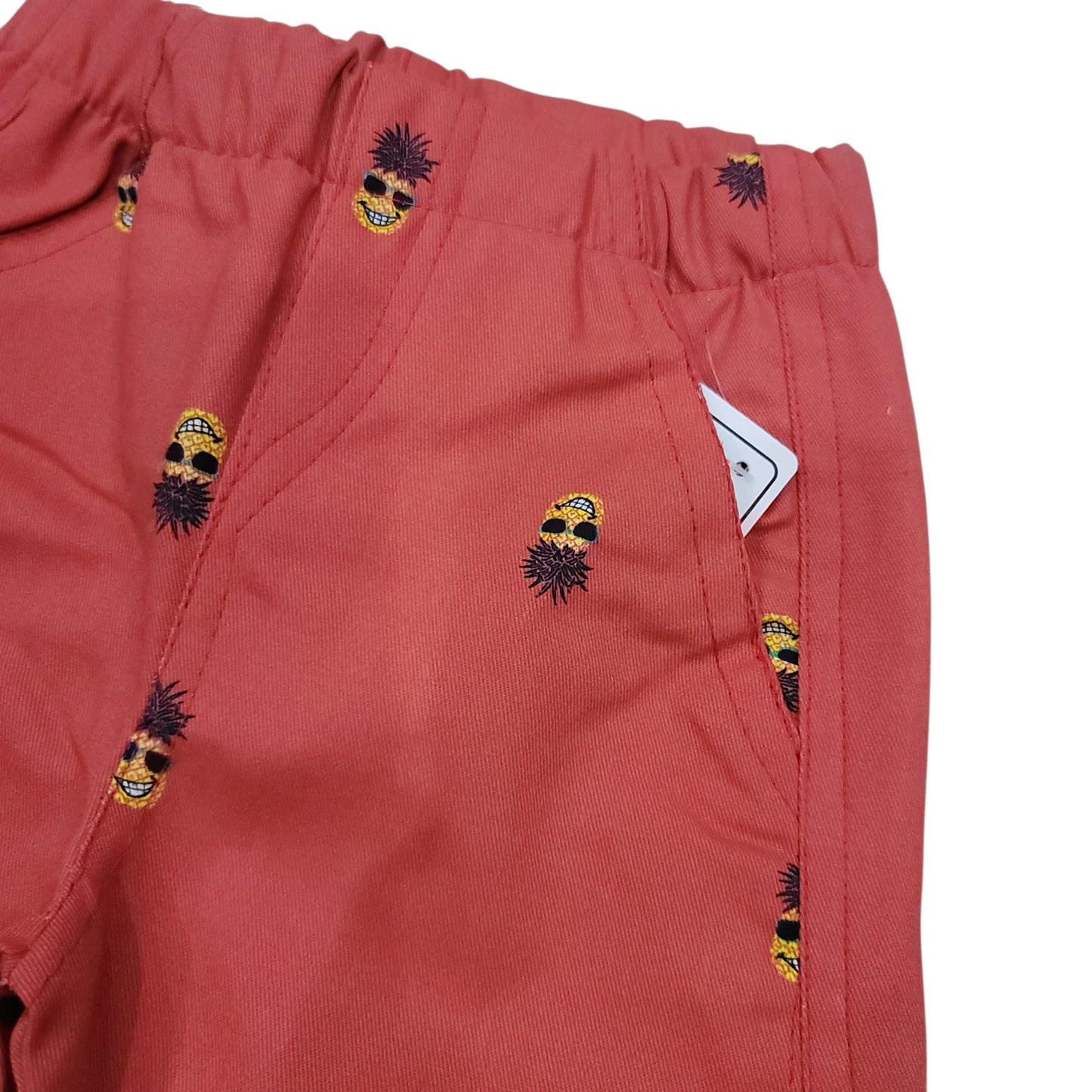Pineapple Print Orange Short