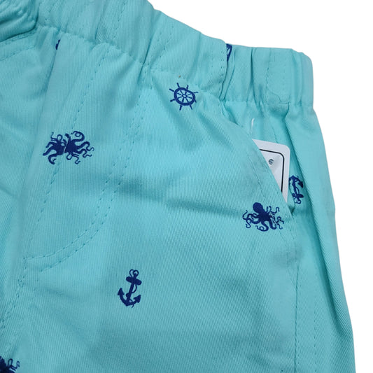 Octopus print Blue Short