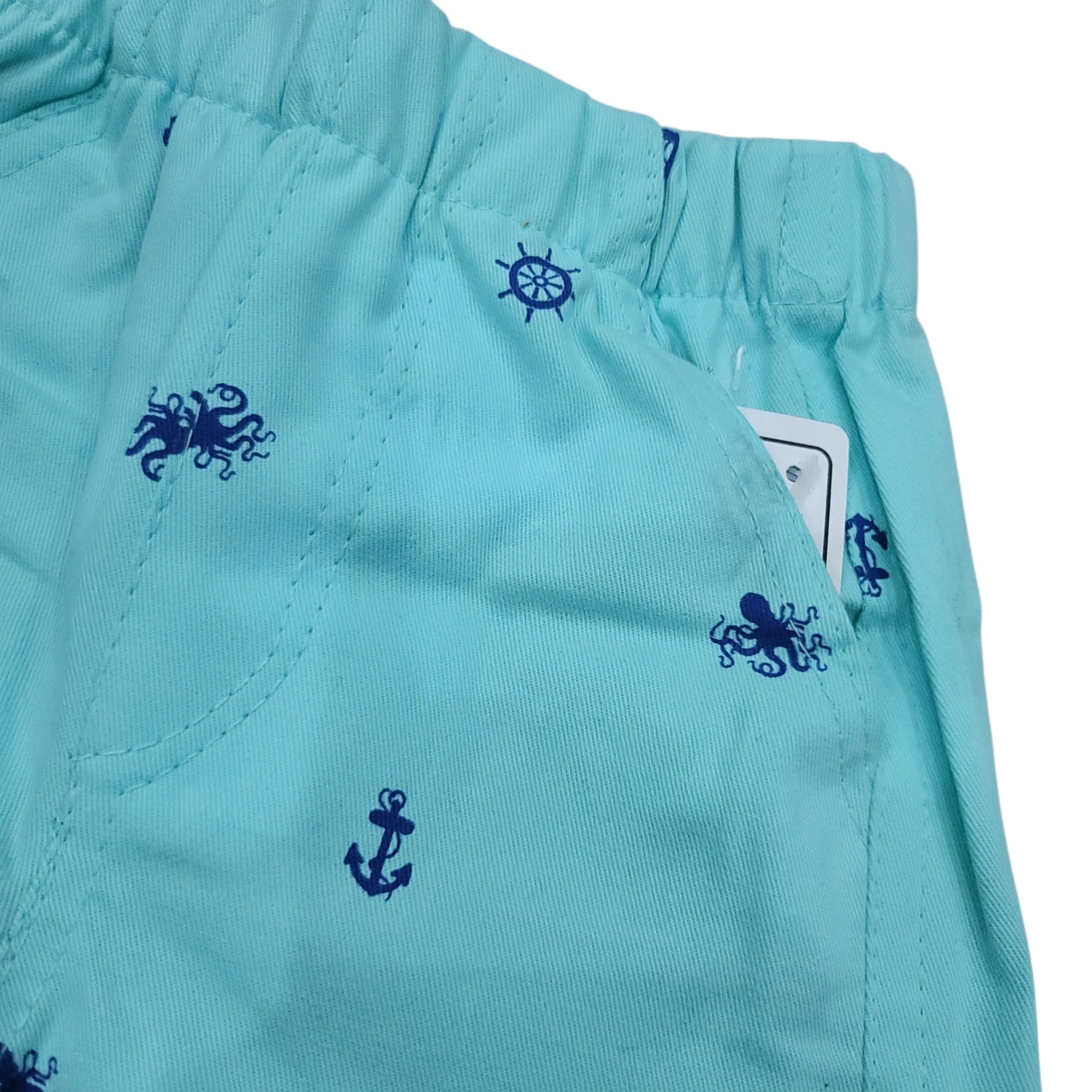 Octopus print Blue Short