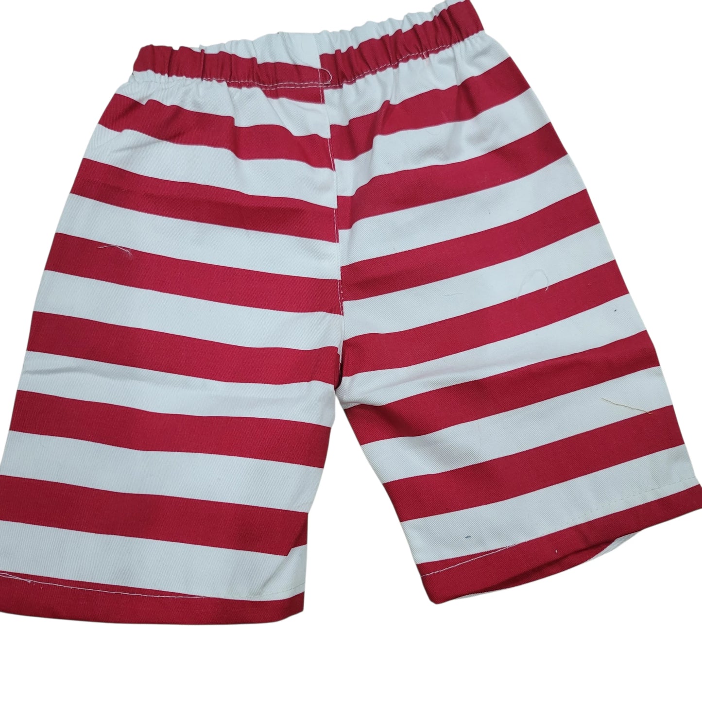 Red & White Stripe Short