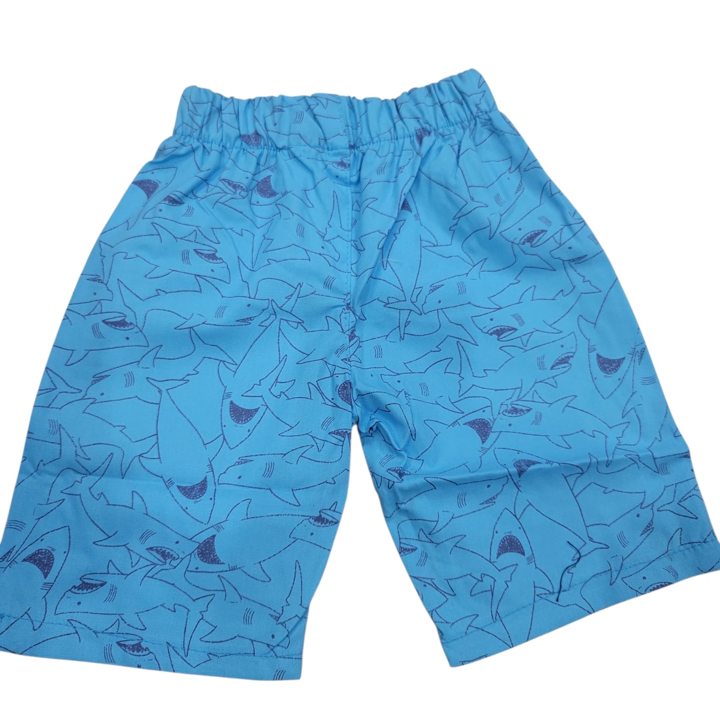 Shark Print Blue Short