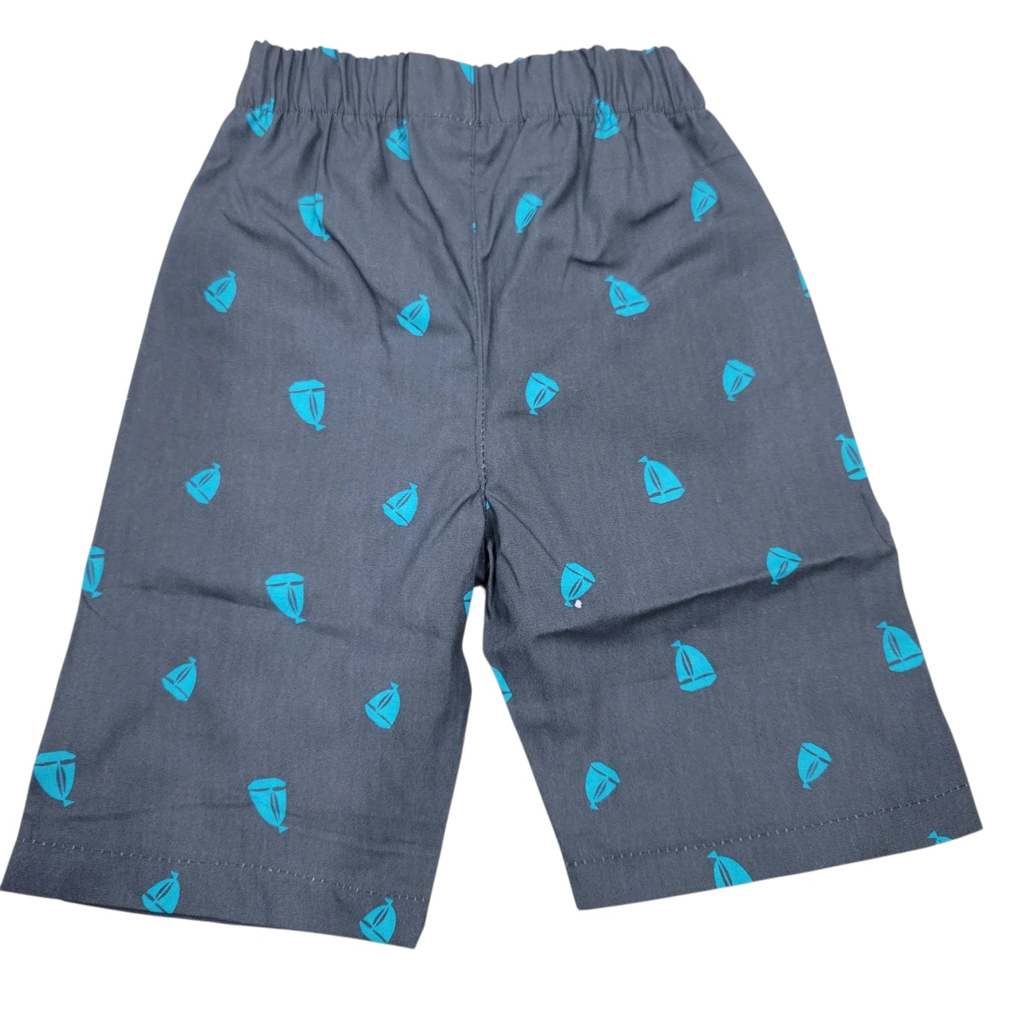 Sail-Boat Print Grey Short