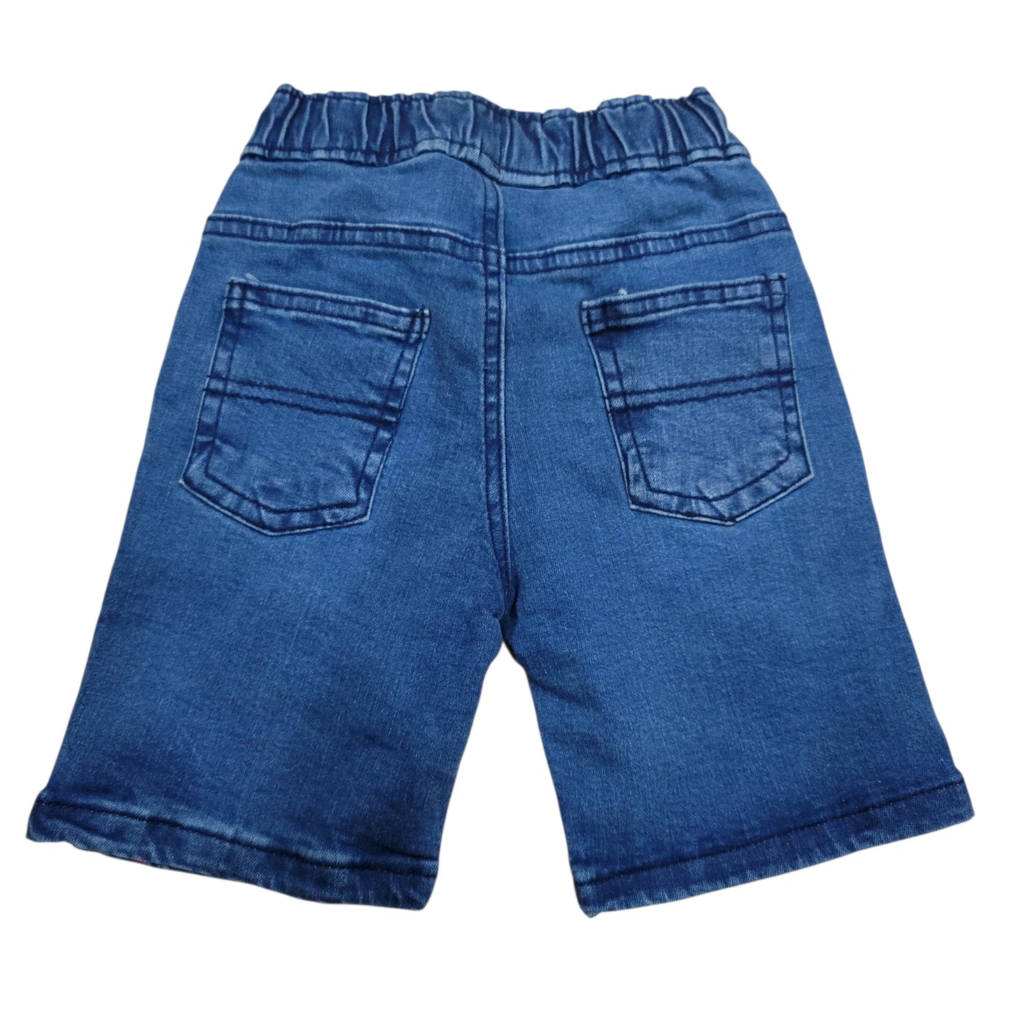 Butterfly Emb. Girls Denim Short