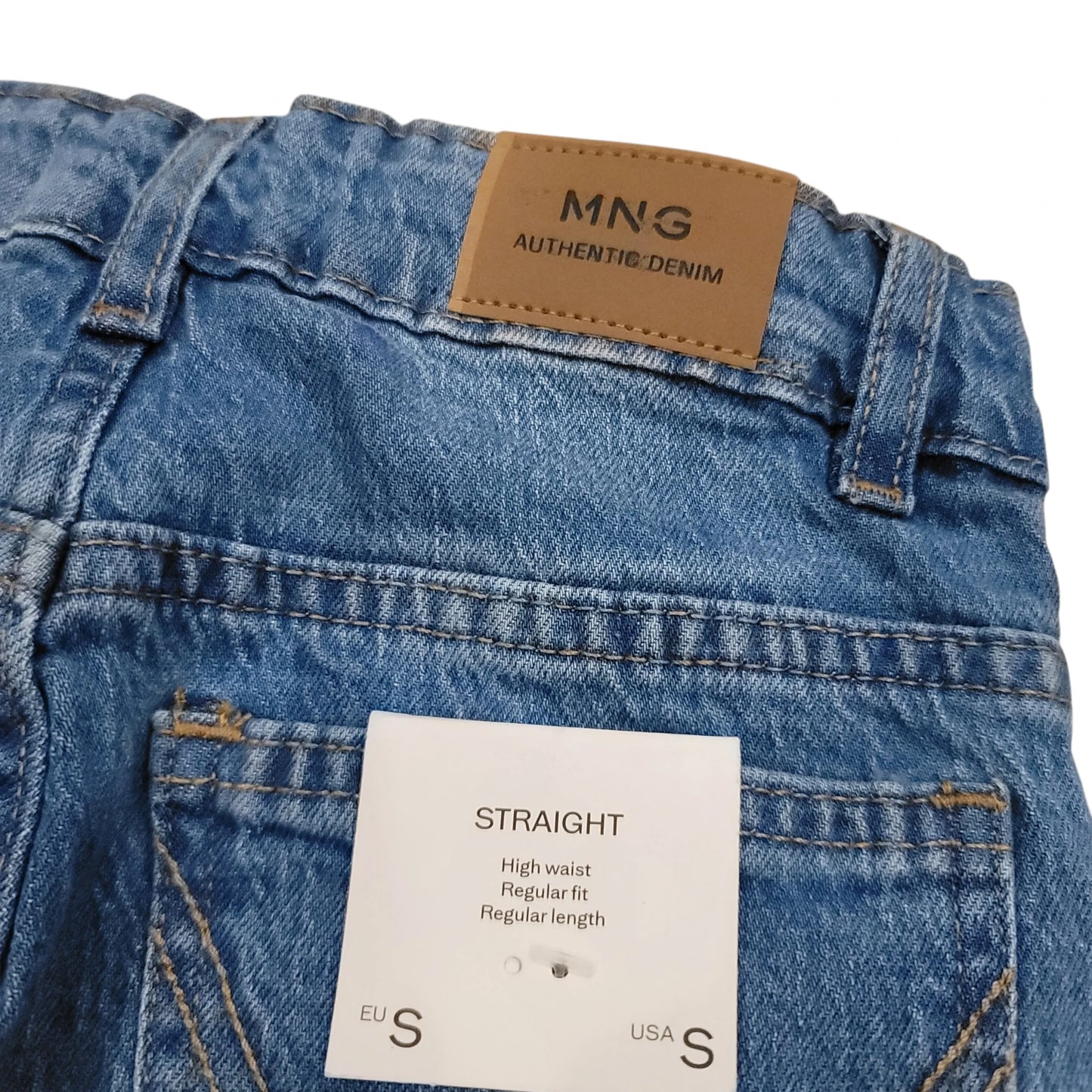 Classic Blue Straight Fit Denim Jeans