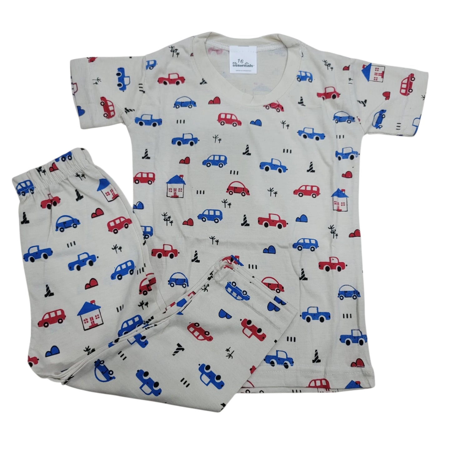 Car Print Night Suit (soft cotton)