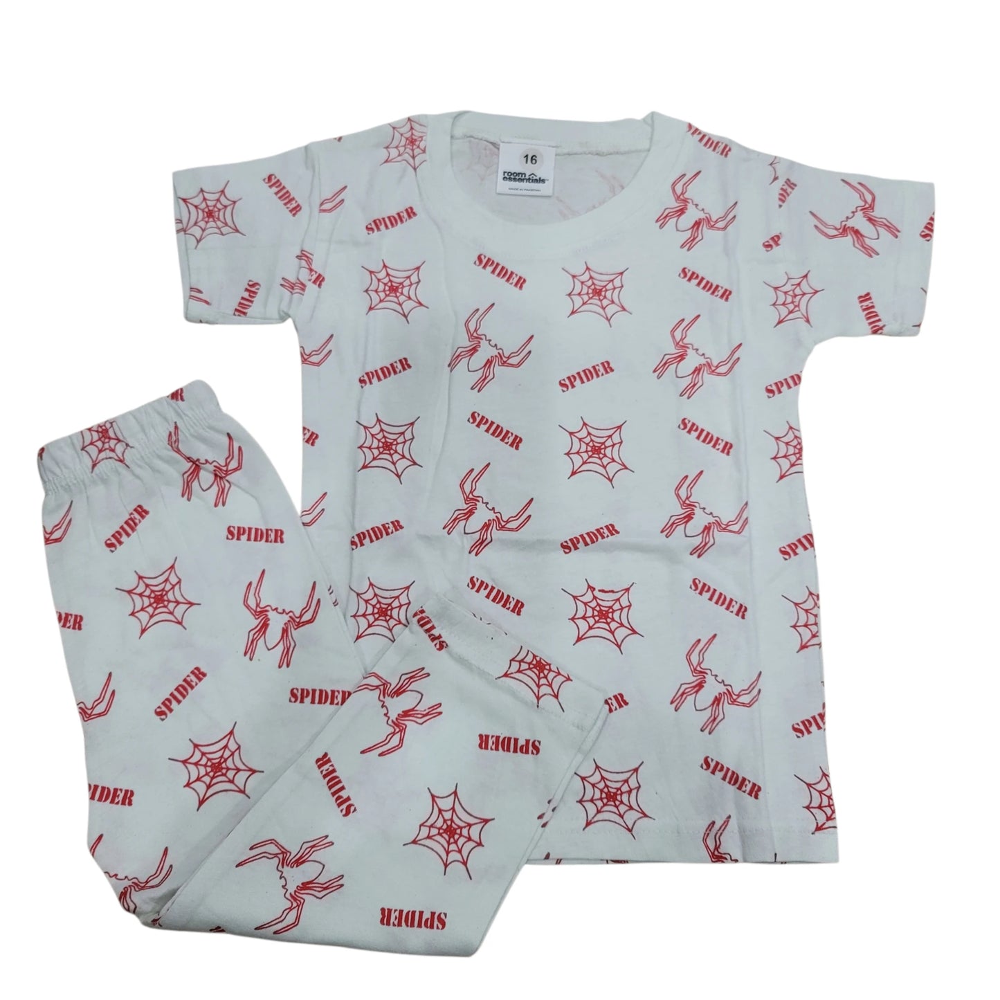 Spider Print Night Suit (soft cotton)