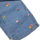 Floral Emb. Girls Denim Short