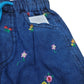 Floral Emb. Girls Denim Short