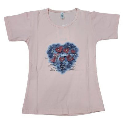 Heart DTF with Stone Girls T.shirt