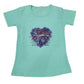 Heart DTF with Stone Girls T.shirt