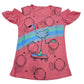 Cut Sleeves Duck print Girls T.shirt