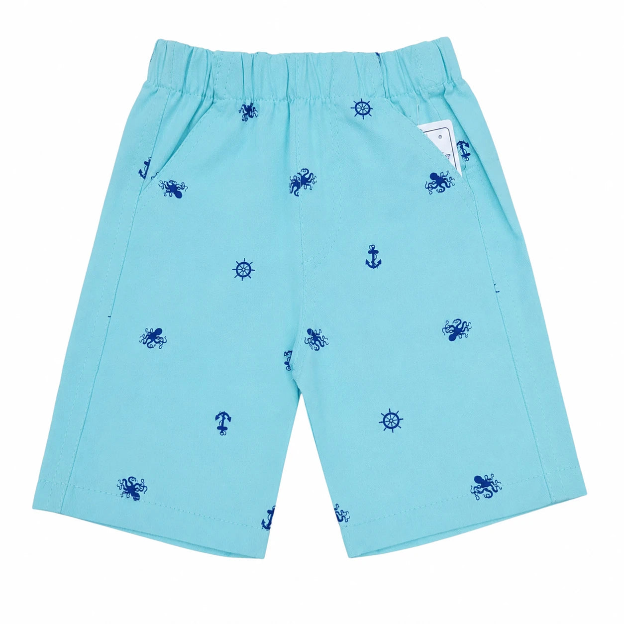 Octopus print Blue Short