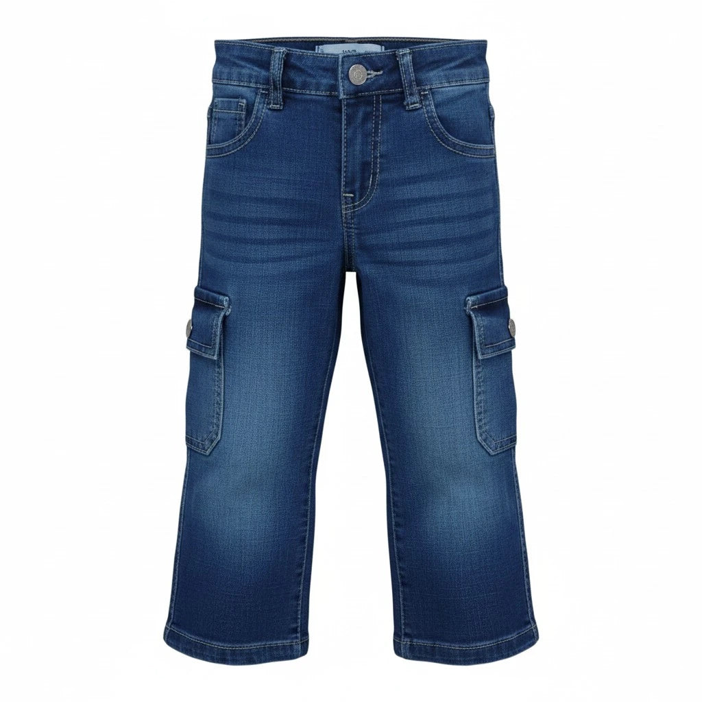 Kids' Premium Cargo Style Denim Jeans