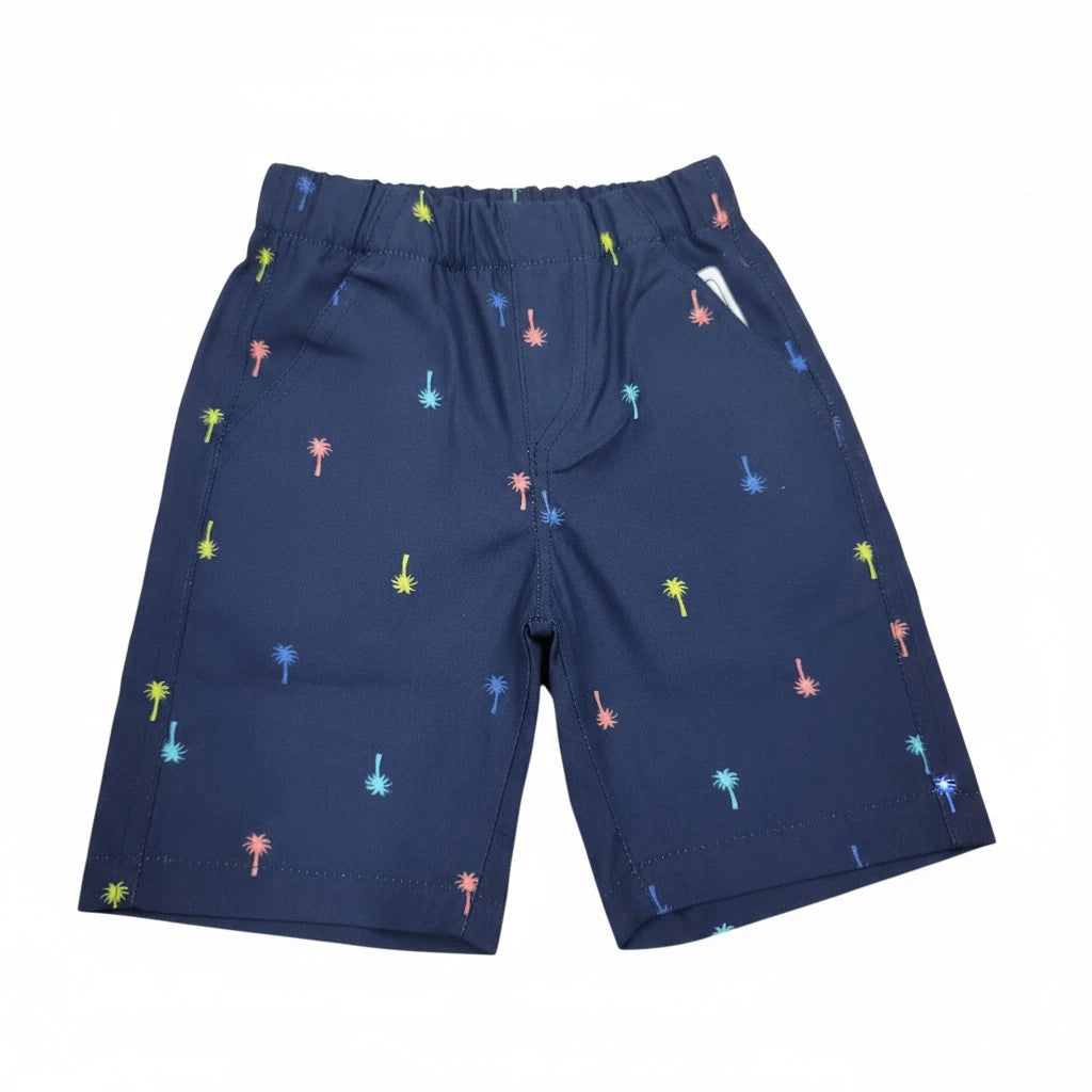 Tree print D.Blue Short
