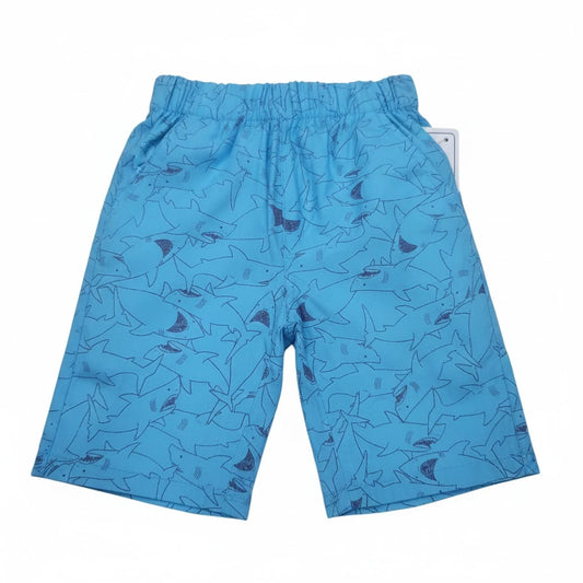 Shark Print Blue Short