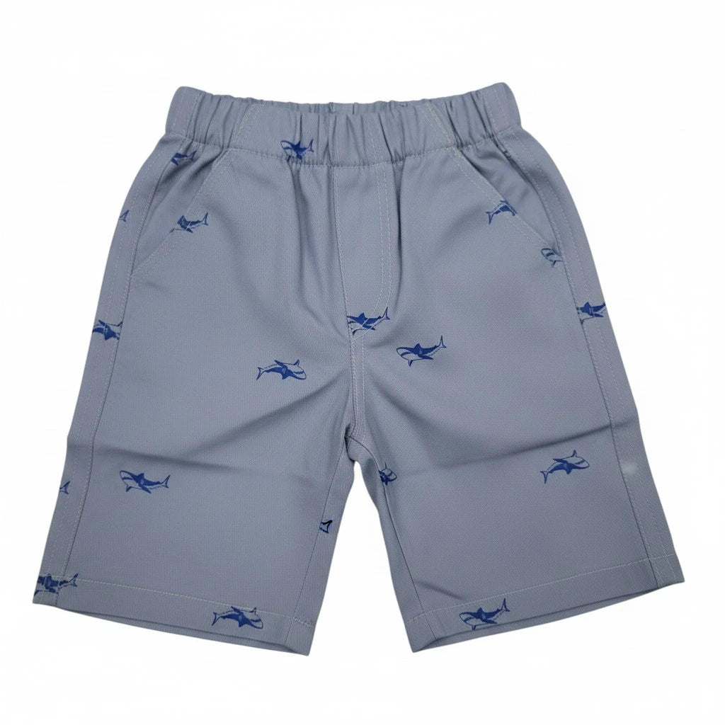 Shark Print Grey Short