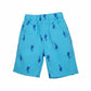 Sea-Horse Print Blue Short