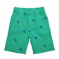 Shark Print Green Short