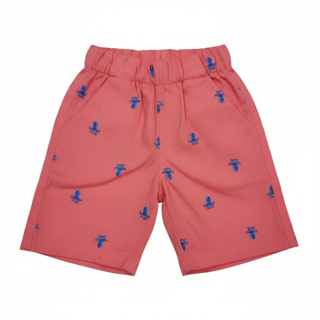 Octopus Print Orange Short
