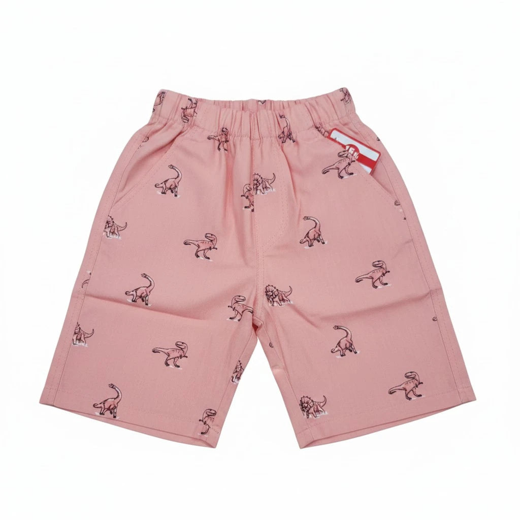 Dino Print Orange Short