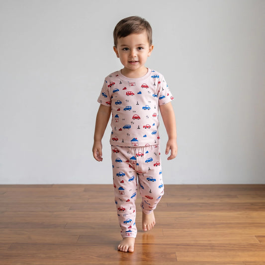 Car Print Night Suit (soft cotton)