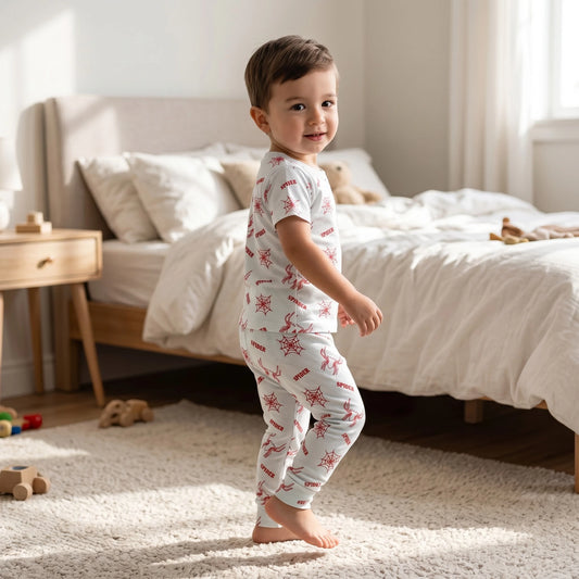 Spider Print Night Suit (soft cotton)