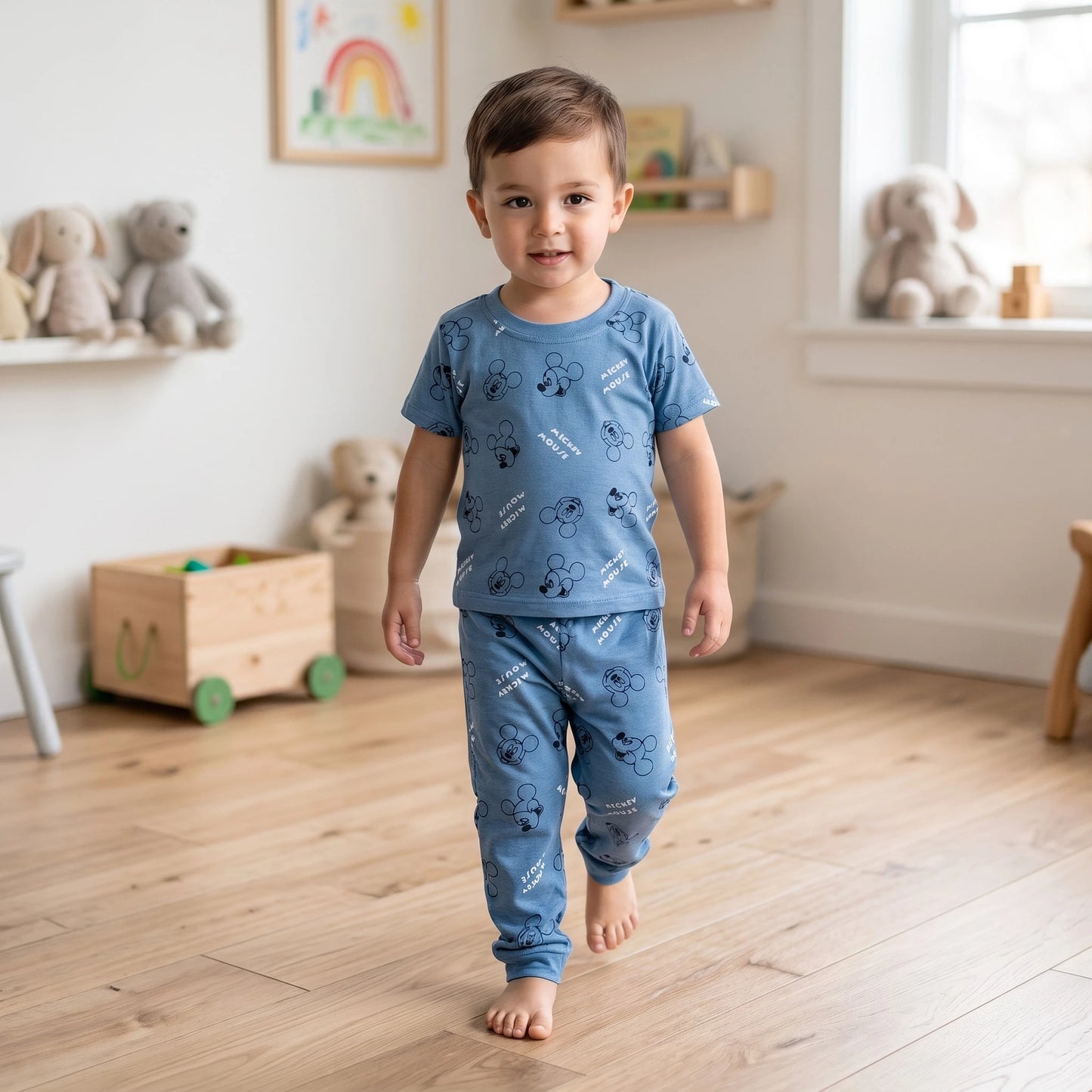 Mickey Mouse Printed Night Suit (soft cotton)