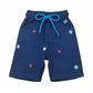 Sun-flower & Heart Emb. Girls Denim Short
